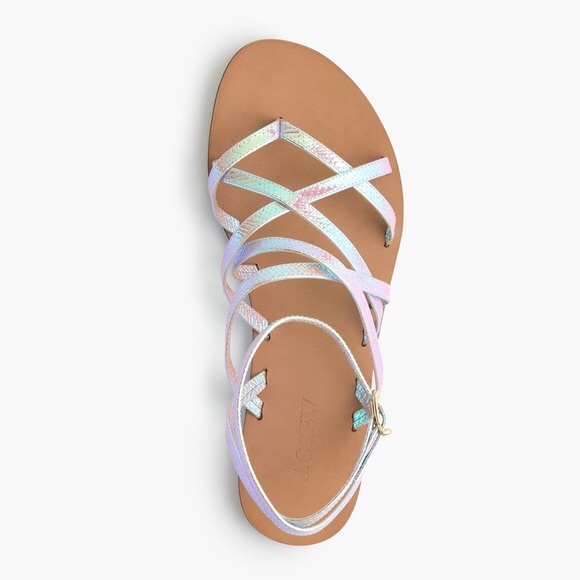 J. Crew Shoes - J.Crew Clara Iridescent Sandals